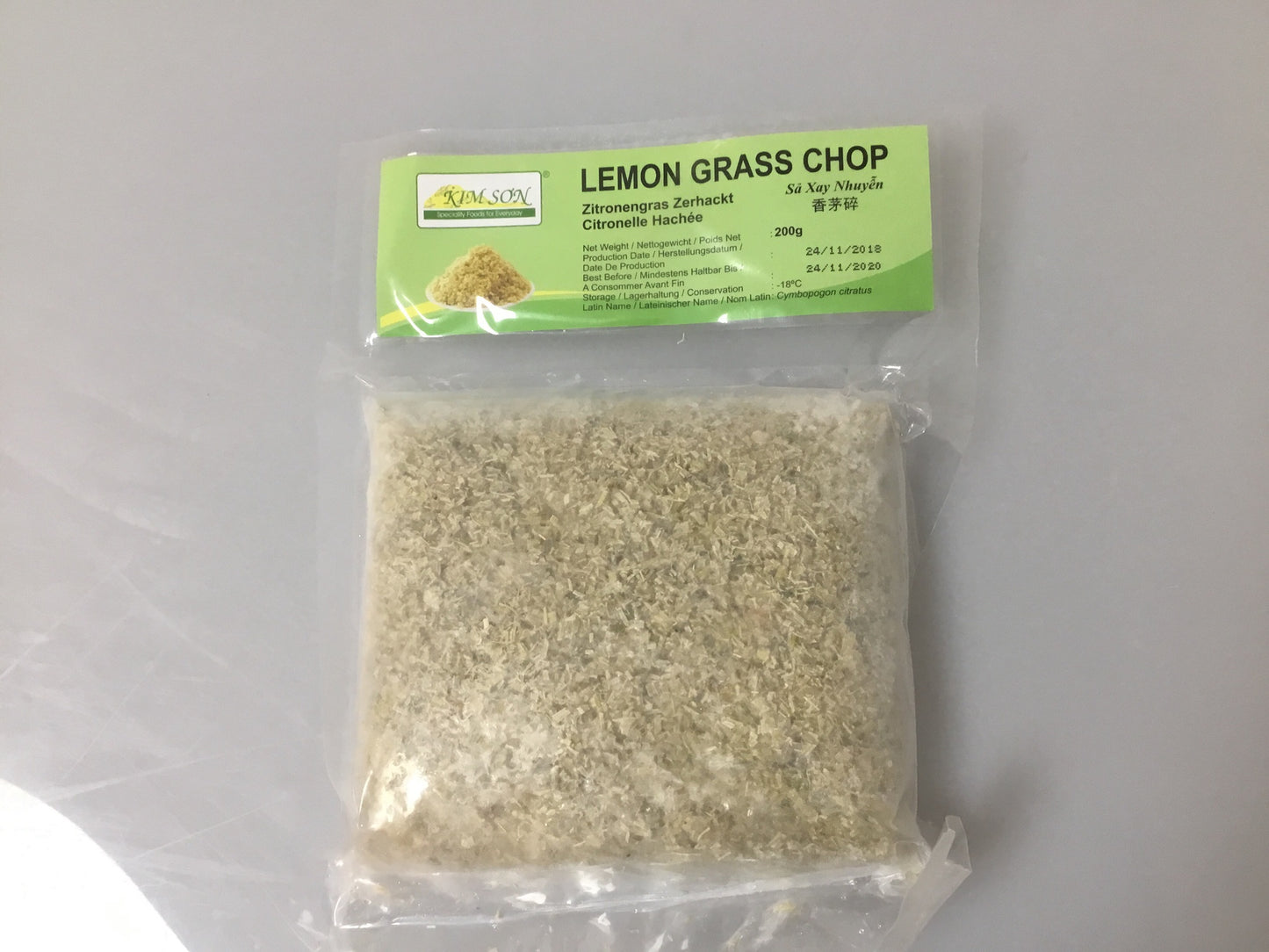 Sả chanh đông lạnh Kim Sơn 香茅碎 Sa Xay Nhuyễn Đồng Lãnh 200g x 1 FD2