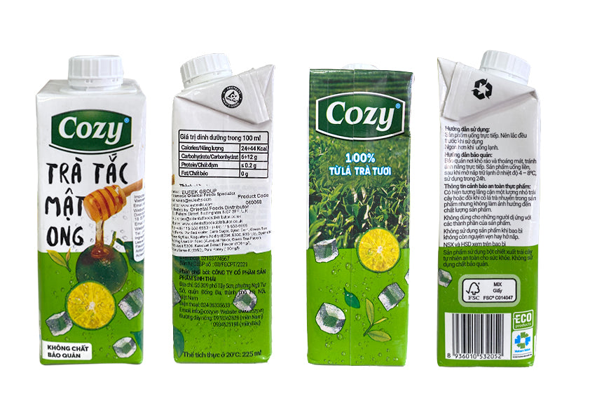 17574 Trà quất mật ong Trà Tắc Mật Ông 225ml x 24