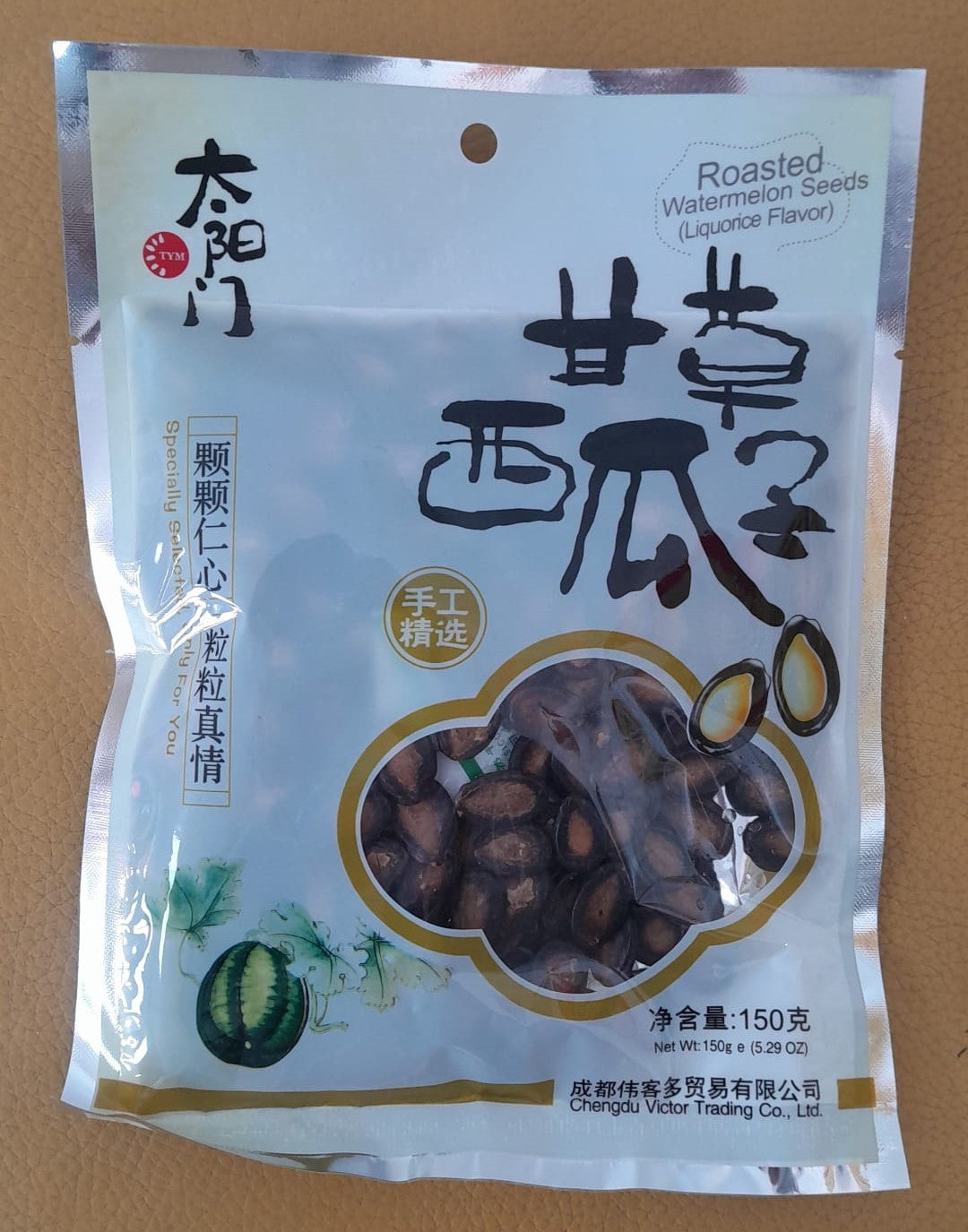 Hạt dưa hấu rang TYM Cam thảo 太陽門甘草西瓜子 150g x1