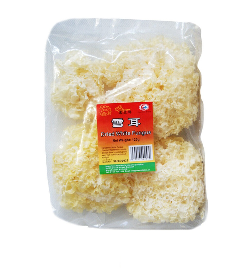 EA - Nấm Trắng (Màu Vàng Tự Nhiên) 雪耳(原黄色) Nam tuyet 120g x1