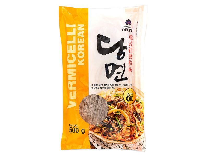 01412-2 Mì Belly Glass Hàn Quốc韓式紅薯粉絲 Miền Hàn Quốc 500gr x 20 (hộp)