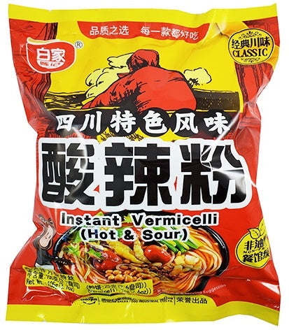 Bún Khoai Tây BJ (Túi) - Chua Cay 白家袋裝紅薯粉絲-酸辣105g x1