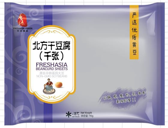 37523 FRESHASIA Beancurd Sheets香源北方干豆腐(千張) 190g x1