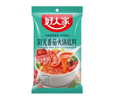 HRJ-Súp Lẩu Cà Chua 好人家阳光番茄火锅底料 Gia vi nau lau cá chua 200g x1
