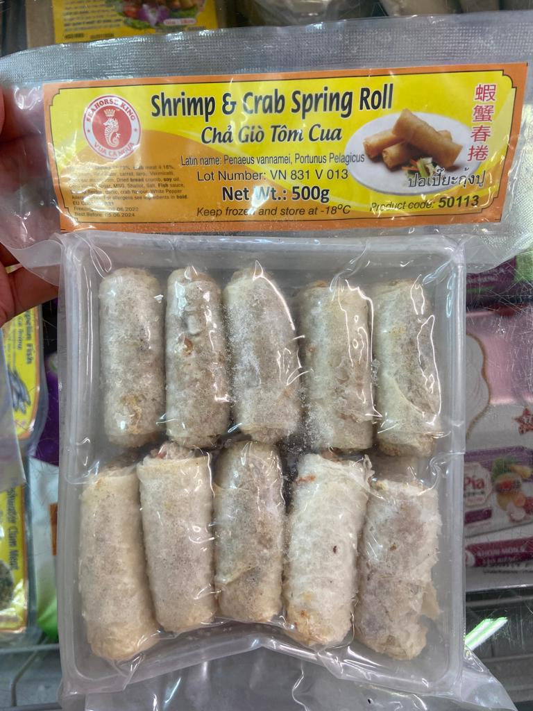 Chả giò tôm càng cua cá ngựa Chả Giò Tom Cua 蝦蟹卷500gr x 1