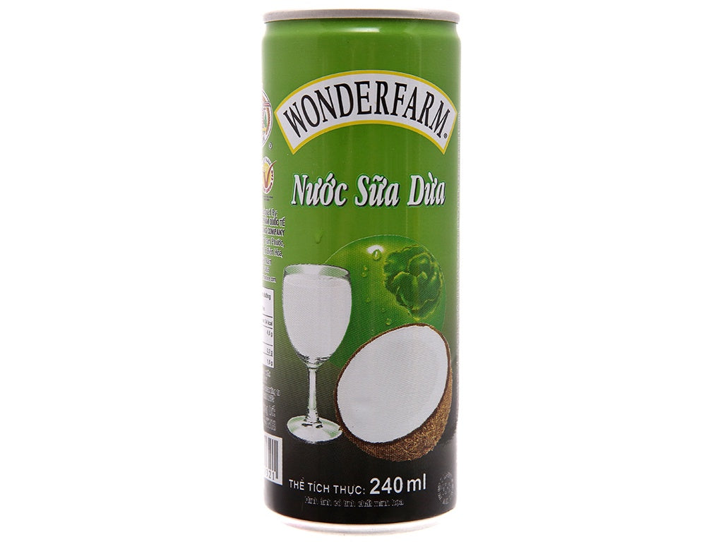 16606 Nước Sữa Dừa Wonderfarm Nước Sữa Dứa 250ml x 24(Hộp)