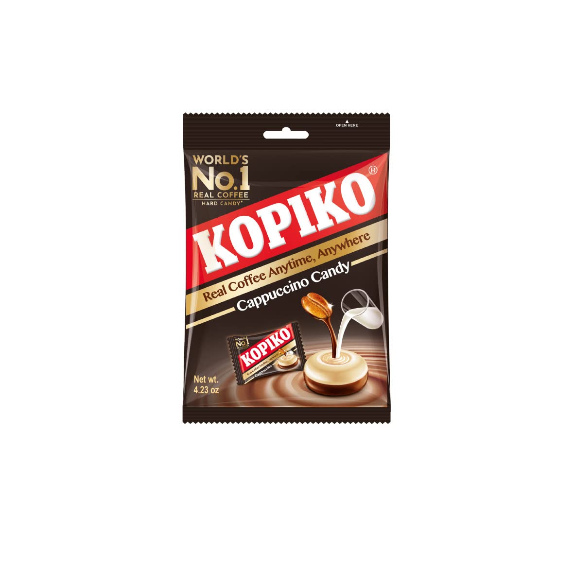 KOPIKO Coffee Candy - Cappuccino 可比可咖啡糖(卡布奇諾味) Keo Cafe 100g x1