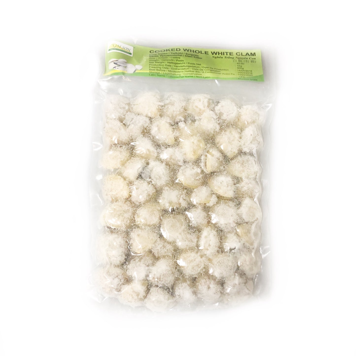 Kim Son Frozen Whole White Clam Ngheu Dong Lanh 1kgx1 FC