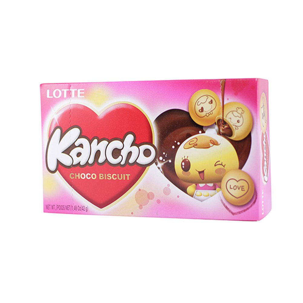 44815 Lotte Kancho Choco Biscuits 朱古力夾心餅 Banh quy Socola 42g x1