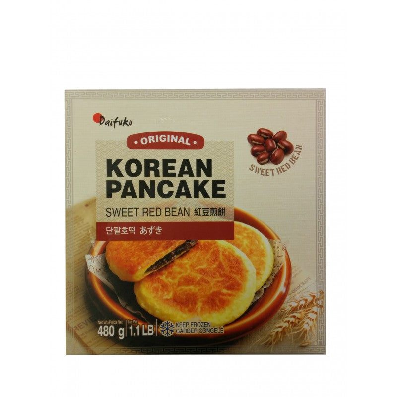 Bánh xèo Hàn Quốc Daifuku(Đậu đỏ ngọt) 韓式紅豆煎餅 Bánh nướng chao nhân đậu 480G x 1