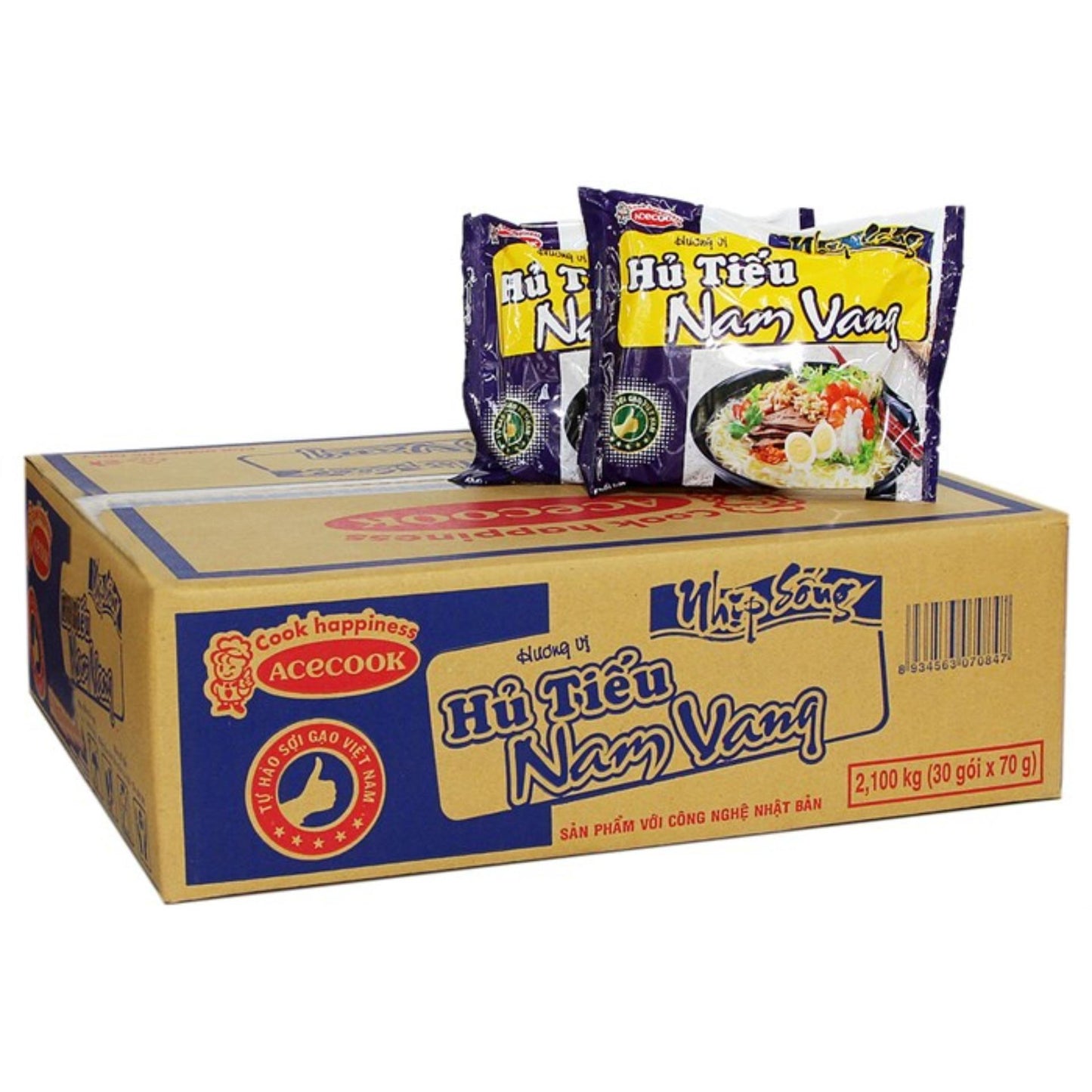 14643 Oh Ricey Instant Noodle Phnom Penh Flavour 金邊味粿條Penh Flv Hu Tieu Nam Vang 70gr x 24