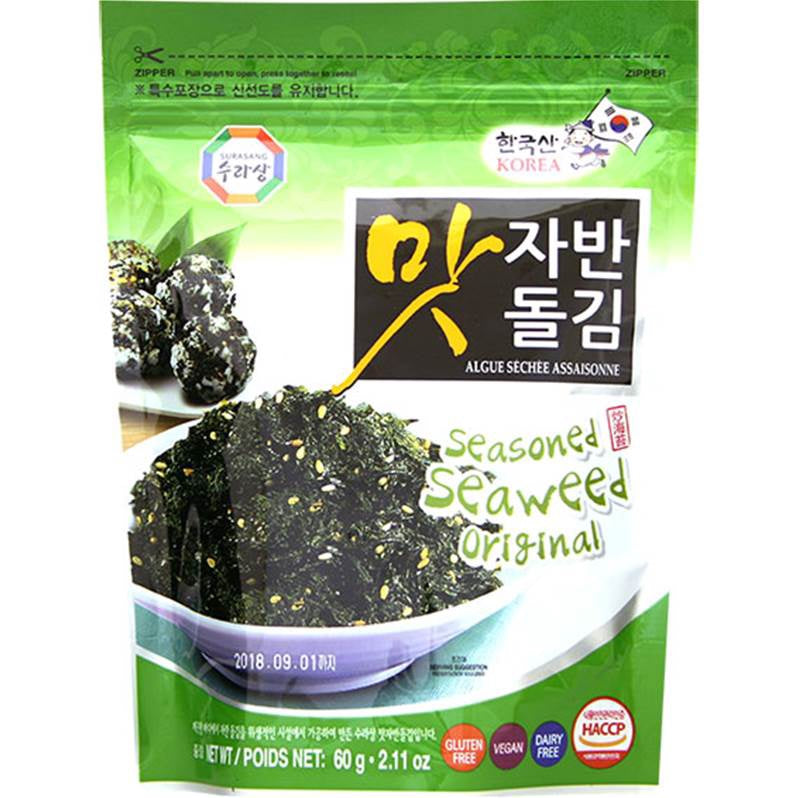 15726 SURASANG Rong biển tẩm gia vị韓國拌飯紫菜(芝麻) Rong Biên Gia Vi 1x60g