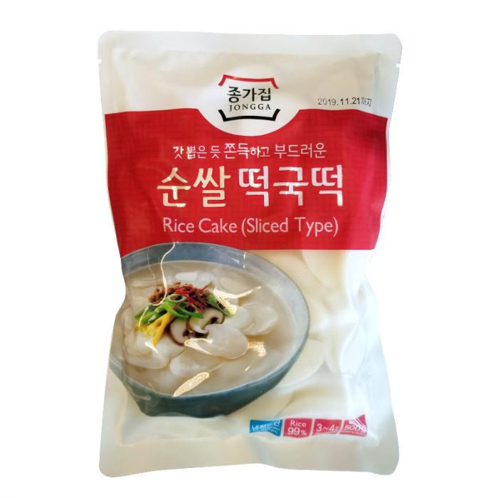 Bánh Gạo Daesang Jongga Cắt Lát宗家府韓式切片年糕 Bánh Gạo Hàn Quốc Cát Lát 1x500g