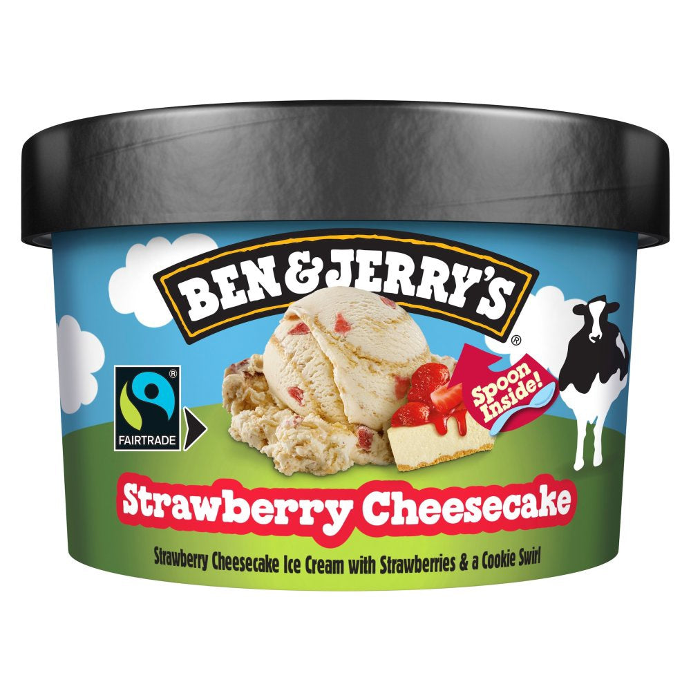 Ben & Jerry's Kem Dâu Cheesecake Kem đậu tay và phở mai 100ml x1