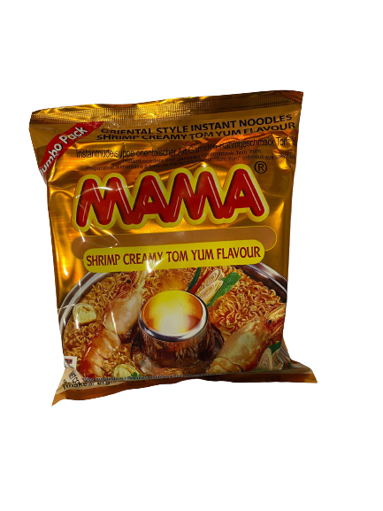 18491 MAMA Noodle Creamy Tôm Tom Yum 媽媽麵-鮮蝦冬陰濃湯味 Mi Tom Chua Cây Béo Ngày 90g x 20