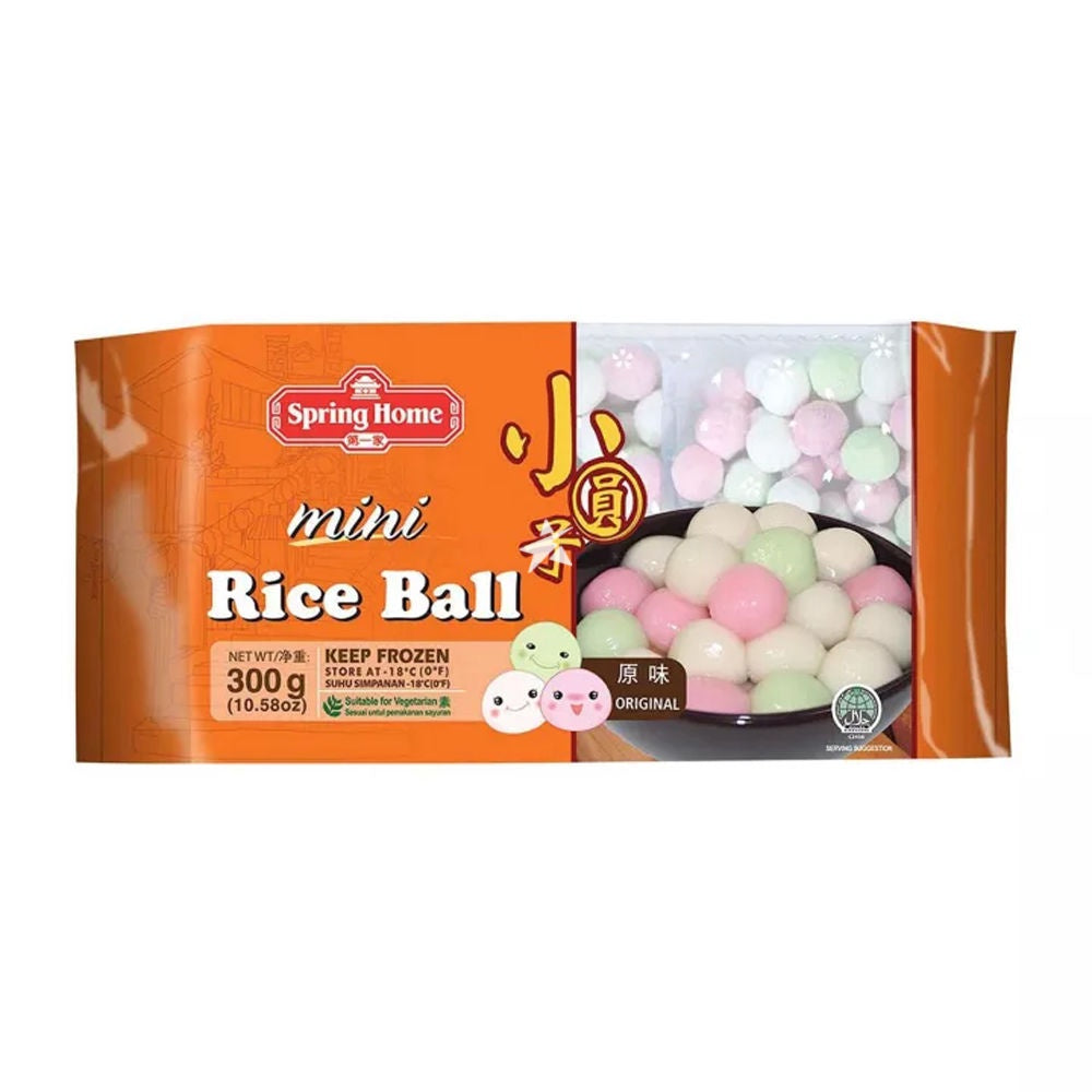 Spring Home Mini Rice Ball Original Assortment 台灣玲瓏小圓子 Che Troi Nho Vi Truyen Thong Dong Lanh 300g x1