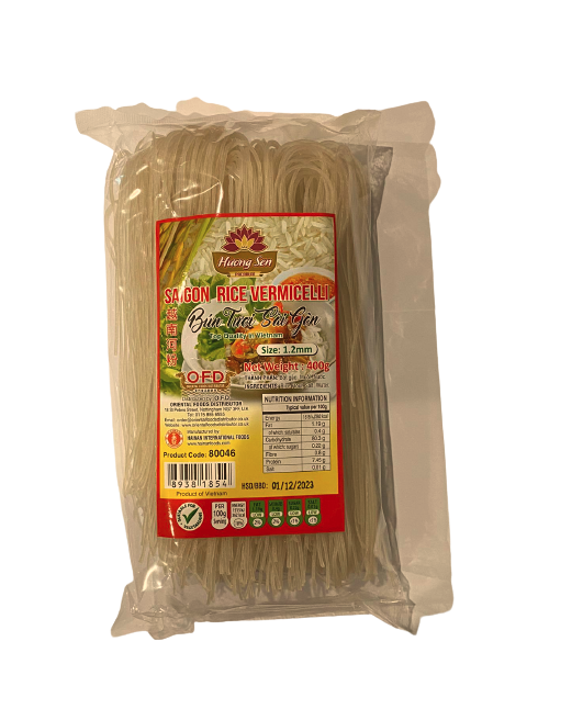 Bún Hương Sen Sài Gòn 西貢鲜米粉 Bún Tươi Sài Gòn Size M 1.2mm 400g x 1