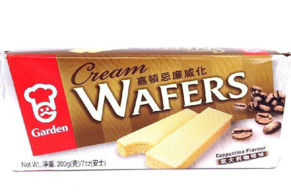 GARDEN Cream Wafers CAPPUCCINO 嘉頓威化 (義大利咖啡口味) 200g X 1