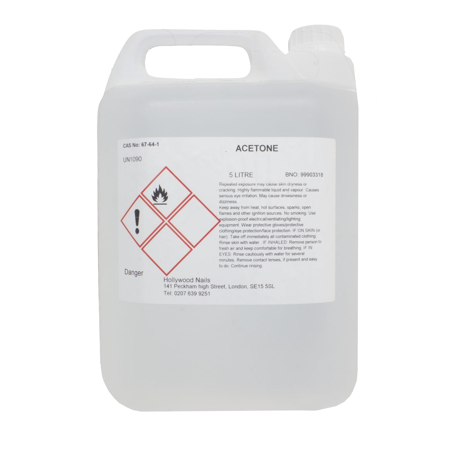 Acetone (丙酮) 5 Ltr x 4 *Whole Box*