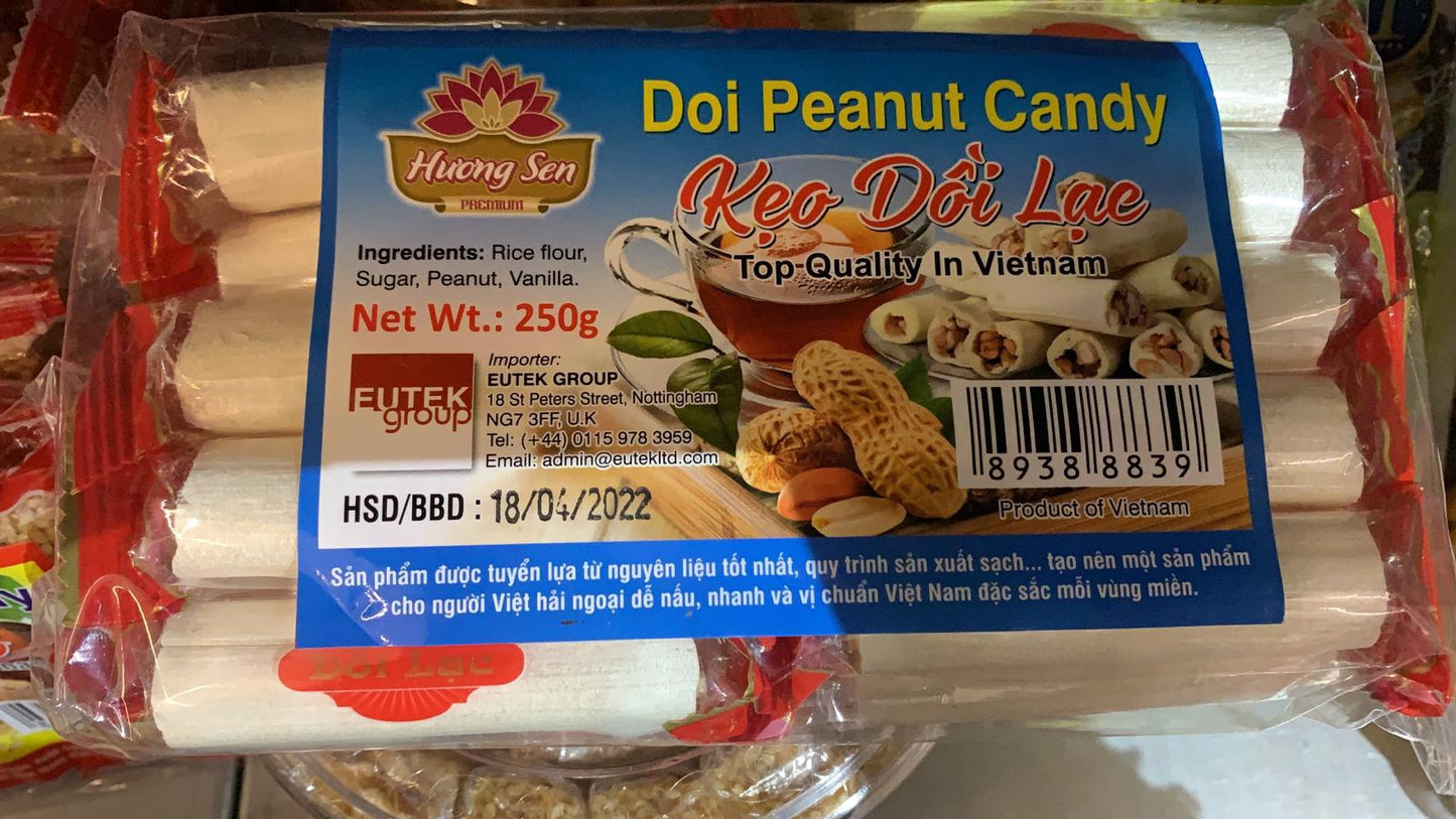 Huong Sen Doi Peanut Candy Keo Doi Lac 250gr x 1