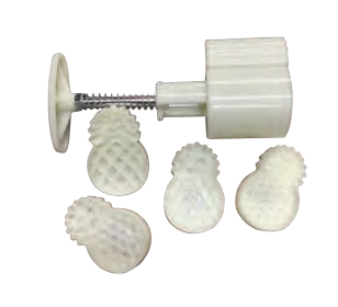 Khuôn Bánh Trung Thu 4 Kiểu Dứa 月饼模具 Khuon Bánh Trung Thu Lò Xo 50G 4 Mát Qua Dứa 1 cái x 1