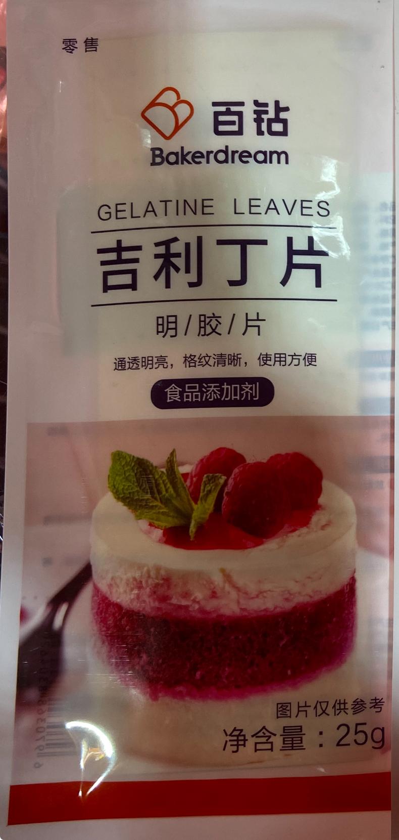 BD Gelatine Leaves 百鑽吉利丁片 25g x 1