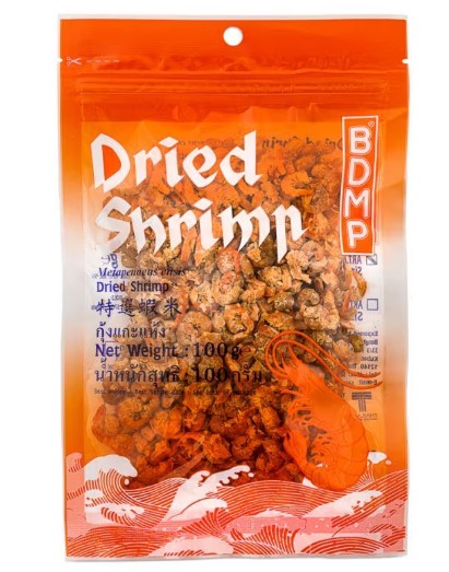 BDMP Dried Shrimp Size M 優質蝦米Tom Kho 100g x 1