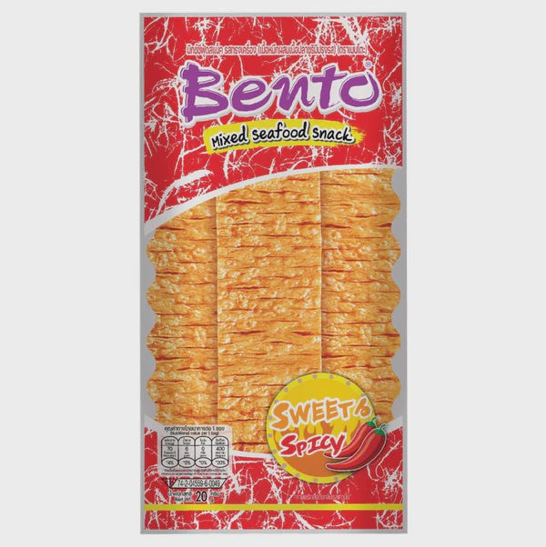 Bento Mixed Seafood Sweet & Spicy Flavour (Red) Bento 甜辣鱿鱼片 20g x1