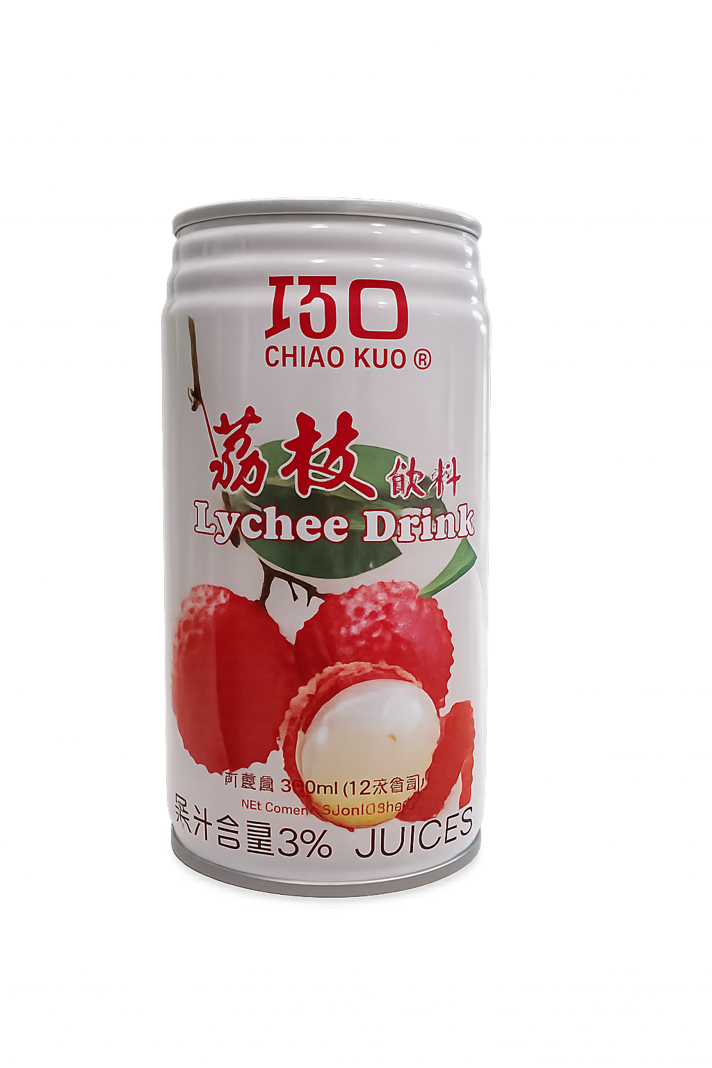 Chiao Kuo - Lychee Drink 巧口 - 荔枝飲料 340ml x 1