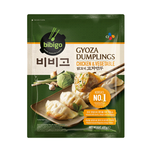 Bibigo Thịt heo & Veggie Gyoze Bánh xếp 豬肉蔬菜煎餃 Gyoze thit heo và rau 600gr x 1