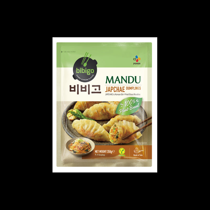 Bibigo MANDU Japchae trồng được 必品閣素食韓式粉絲餃子 350g x1