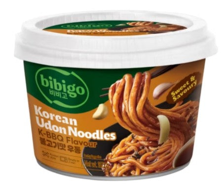 CJ Bibigo Korean Style Udon Noodles (K-BBQ Flavour)韓國風味烏冬(韓燒味) 187g x 1