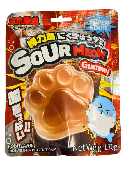 EJ Sourmeow Gummy- Cola 京京樂道貓爪軟糖-爆酸可樂 70gx1
