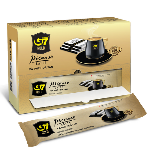 Trung Nguyen G7 Gold Instant Coffee Latte 即溶咖啡 Ca Phe Latte G7 (18g x 14) x 1