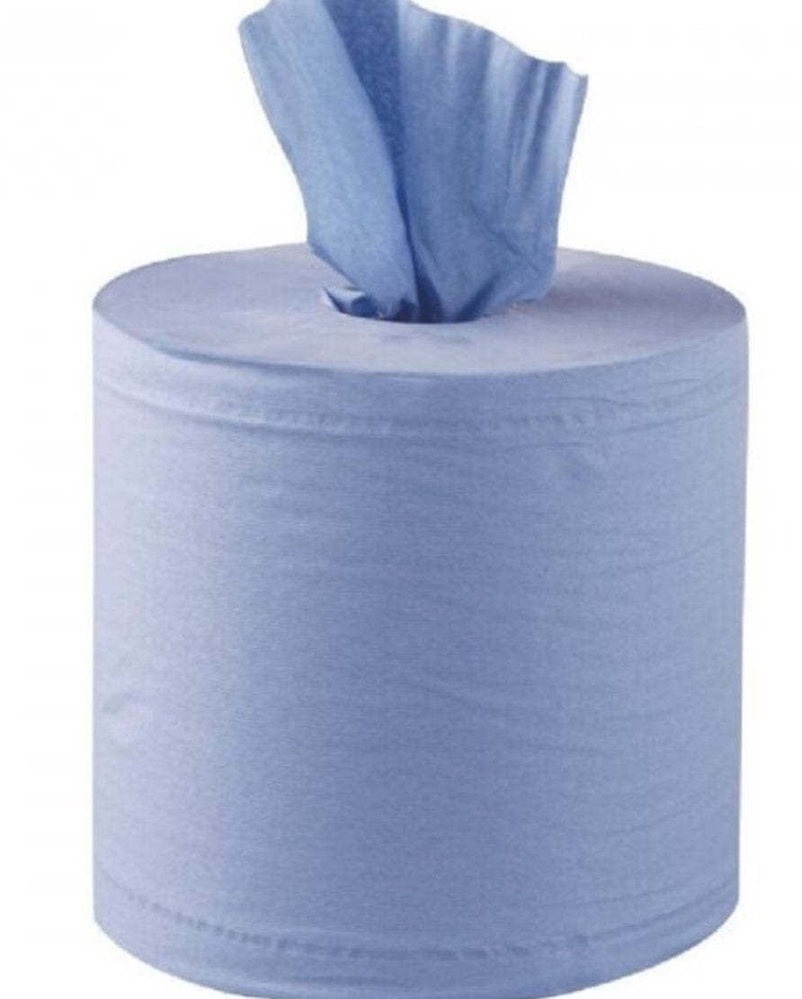 20392 Center Feed Roll Blue 2Ply 90mtr x 1 Bếp Giay Sanh Tro