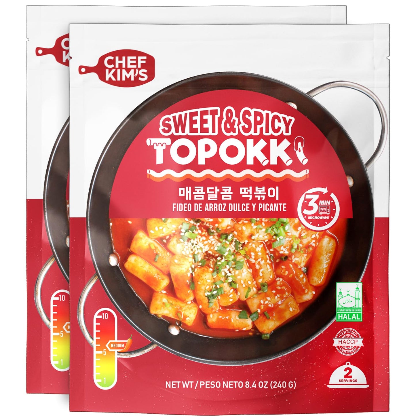 Chef Kim's Sweet & Spicy Topokki 甜辣炒年糕240g x 1