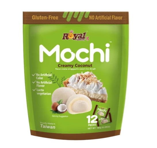 RF Mochi - Creamy Coconut 180g皇族麻糬-香濃椰子 Banh Mochi Dua kem 180g x1