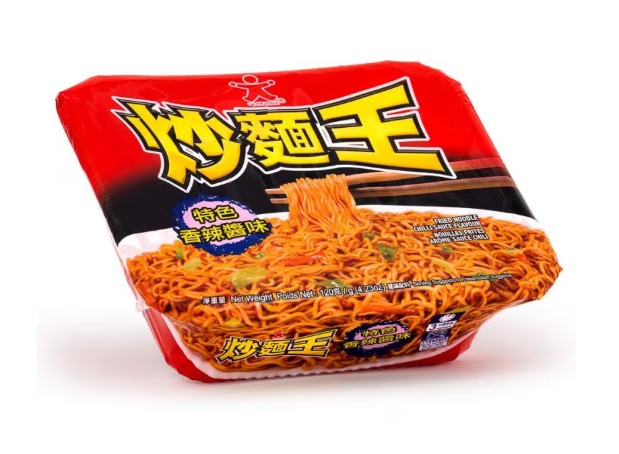DL Fried Noodle Flavour-Chilli Sauce公仔麵炒麵王-香辣醬味120g X1