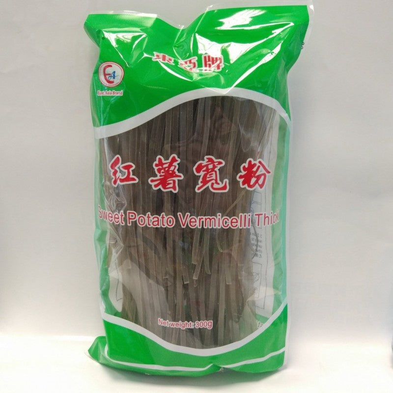 EA Bún Khoai Lang (Dày) 東亞 紅薯寬粉 (粗5mm) Bun Khoai Lang (Ngày 5mm)300g x1