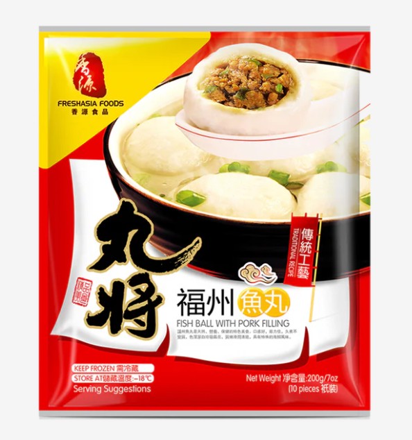 WJ Fish Balls with Pork Filling丸將福州魚蛋 200g x 1
