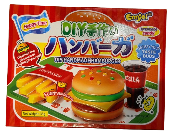 EJ DIY Handmade Hamburger Sweet京京樂道DIY手工漢堡糖33g x1
