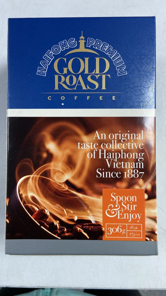 Cà phê rang vàng cao cấp Hải Phòng (17g x18pk)306g x1