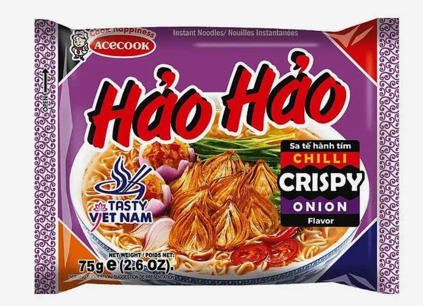 Hao Hao Instant Noodles Chilli Crispy Onion Flavour 74g x 1