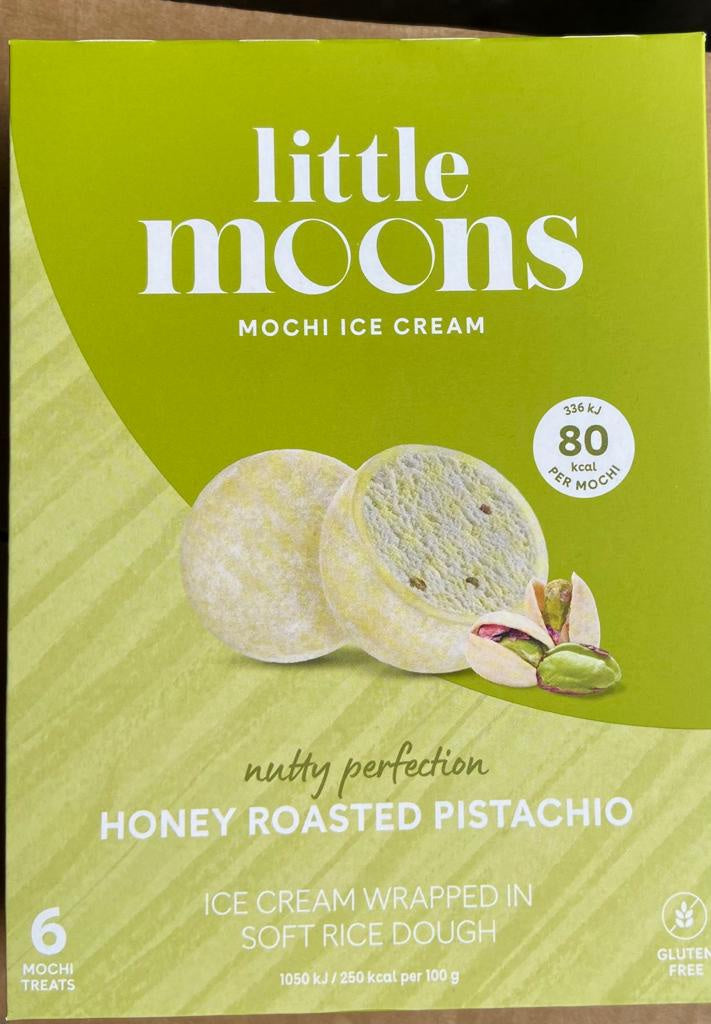 LM Kem Mochi - Hồ trăn nướng mật ong糯米糍-開心果味(32g x6 cái) x1