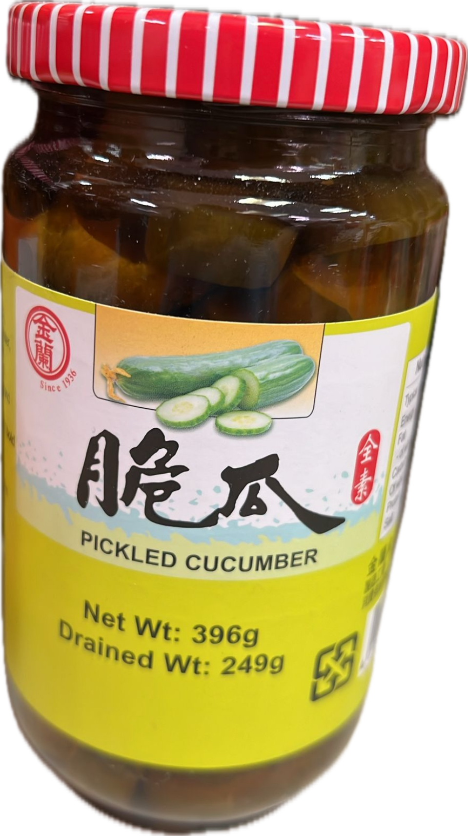 KIMLAN Pickled Cucumber 金蘭脆瓜 396g x1