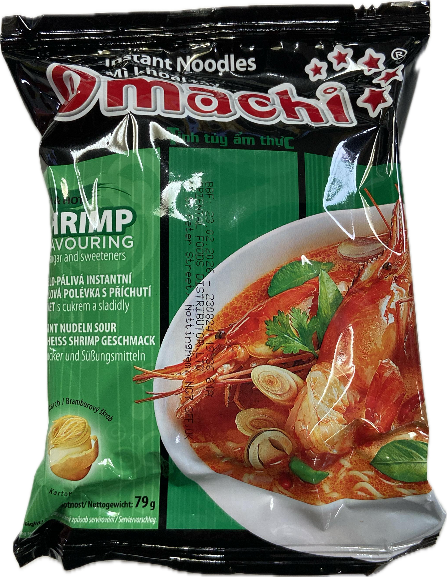 13800 Tôm Omachi Mi Tom Chua Cay 30x80g (Hộp xanh)