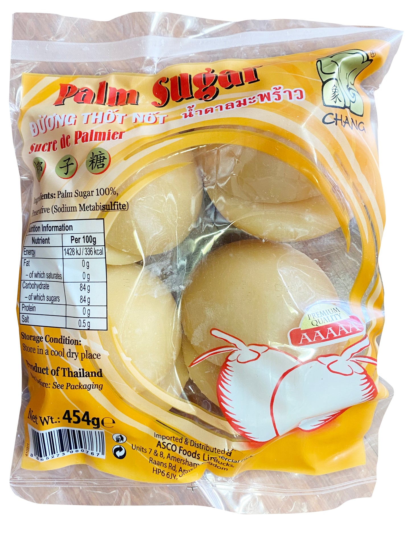 Chang Pure Palm Sugar Discs Duong Thot Not 454g x 1
