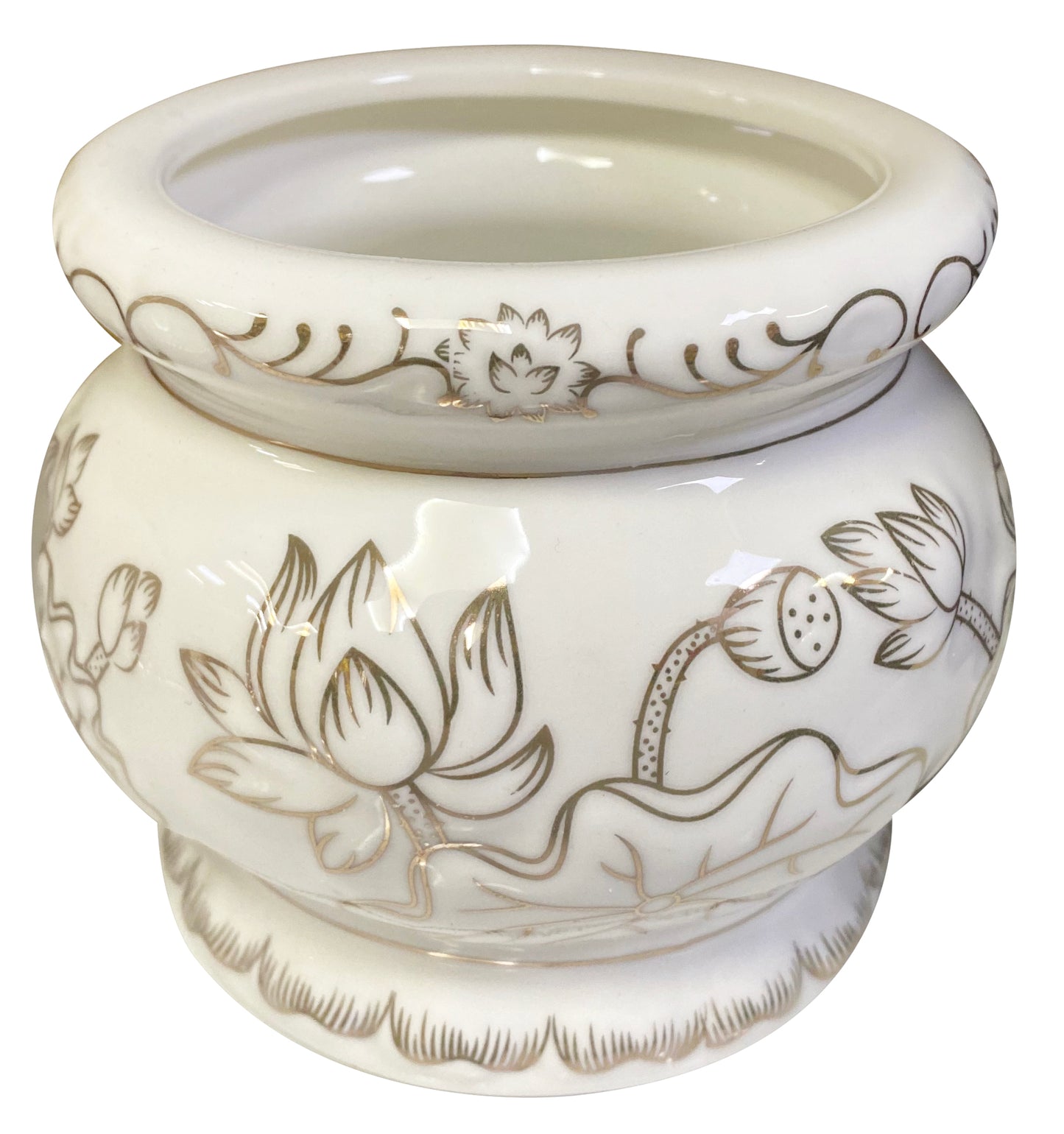 White Lotus Altars Accessories Vat Pham Ban Tho Hoa Sen Trang