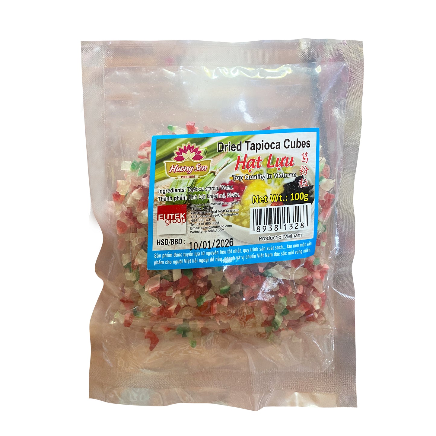 Khoai mì sấy dẻo Hương Sen Hạt Lựu 100g x 1