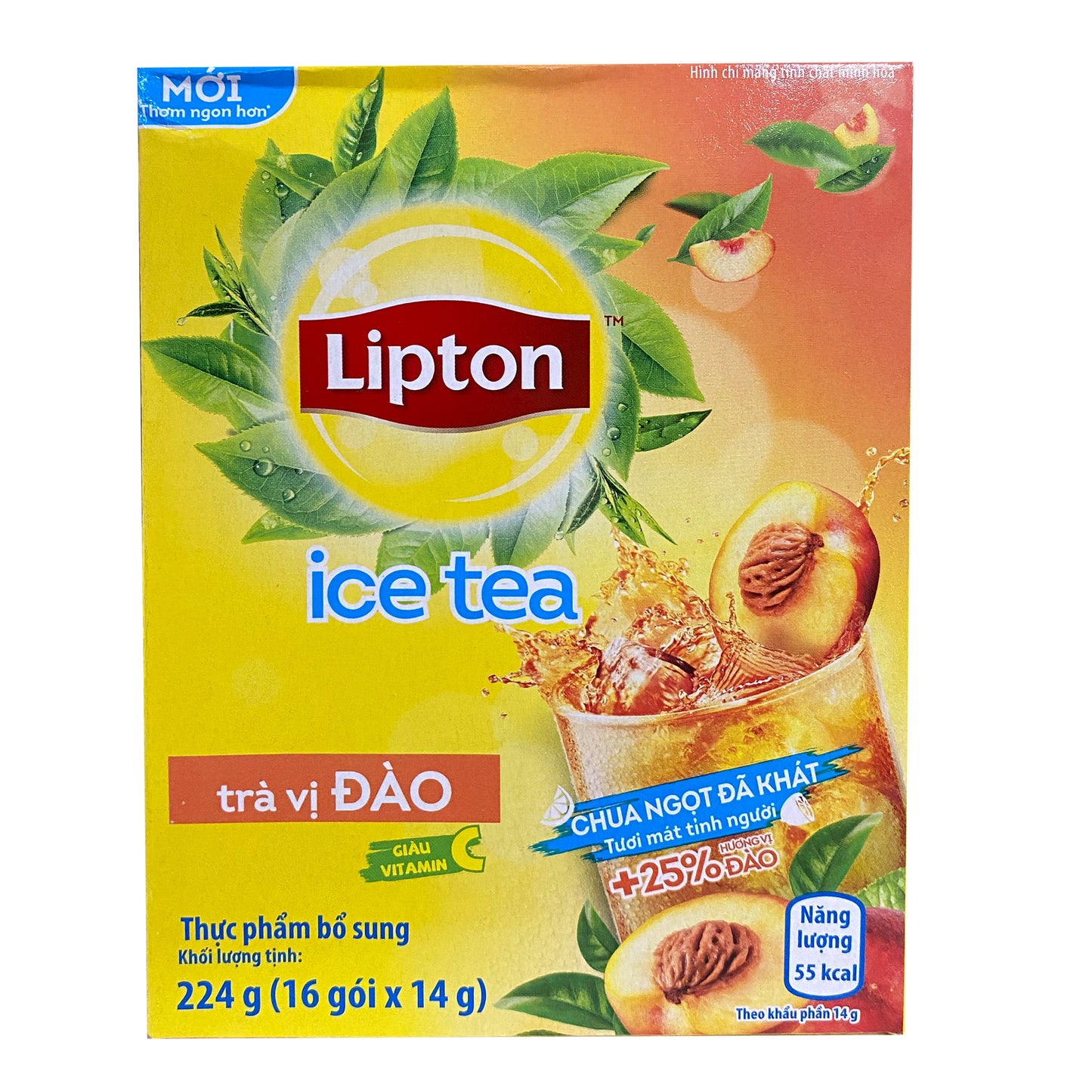 060202-2 Lipton Trà Đá Vị Đào Trà Đạo 14gr x 16 x 30